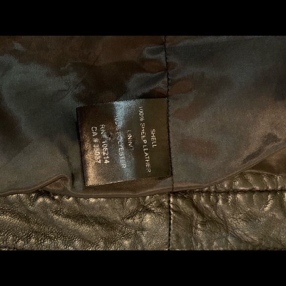 Joe’s Jeans Sheepskin Leather Moto Jacket - Picture 6 of 8